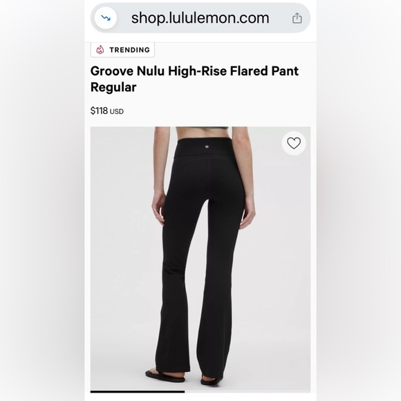 Lululemon Groove Nulu High-Rise Flared Pant 12 Cayenne Burnt Orange - Picture 7 of 8